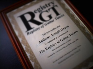 AJ Green Registry of Guitar Tutors