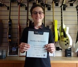 Grade 6 Distinction For Matthew In Guitar Exam