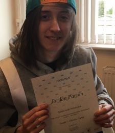 Rockschool Grade 7 Distinction for Jordan